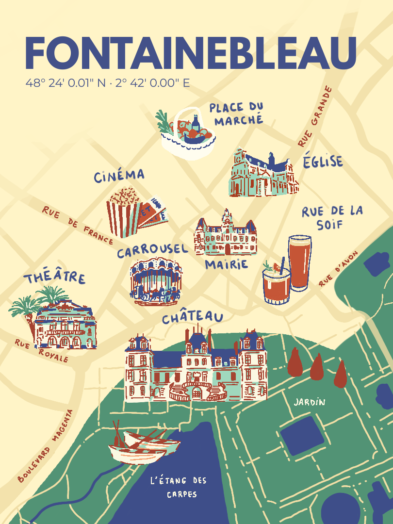 Map Carte Illustree Ville