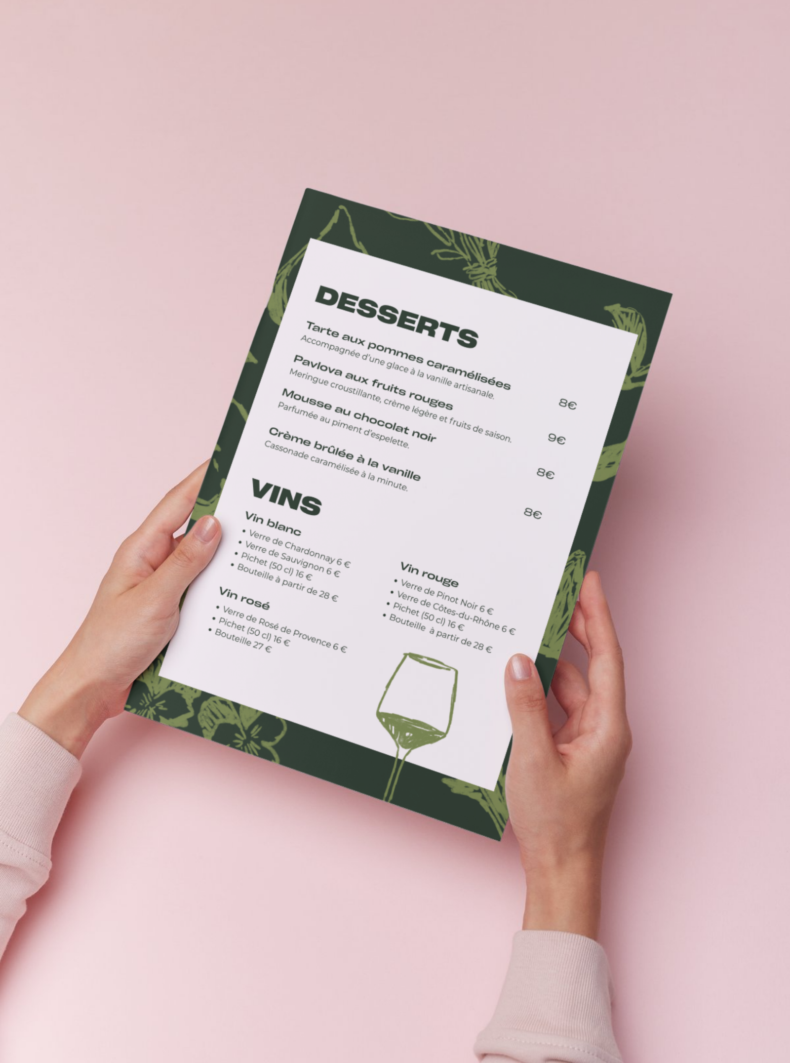 menu restaurant