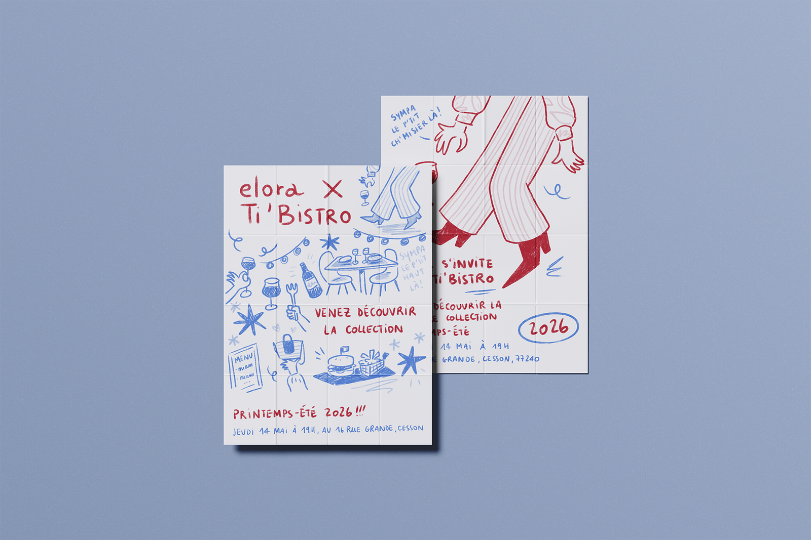 Illustration de paysage affiche evenement illustration