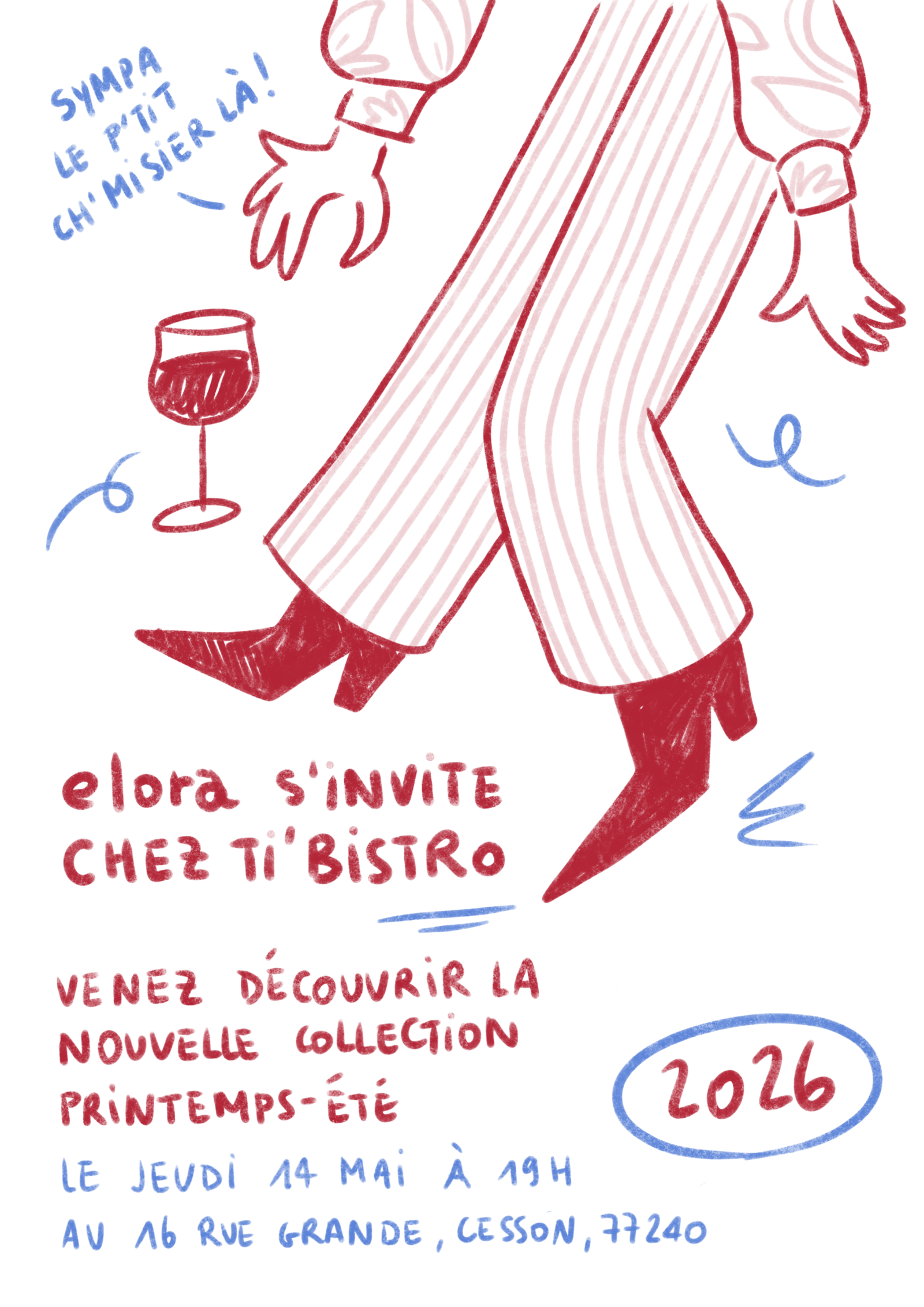 Illustration de paysage affiche illustration event