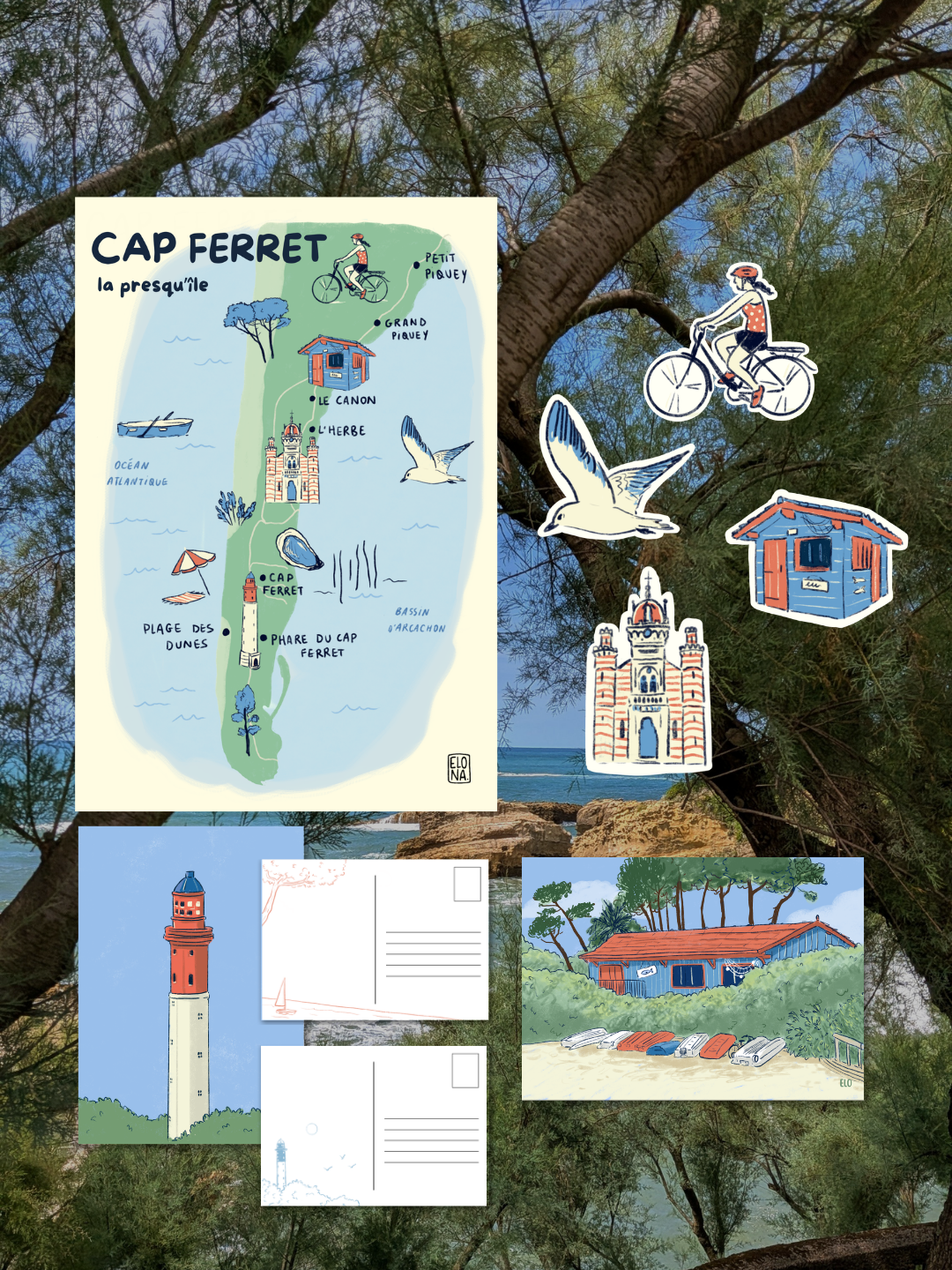 Illustrations papeterie carte illustree personnalise