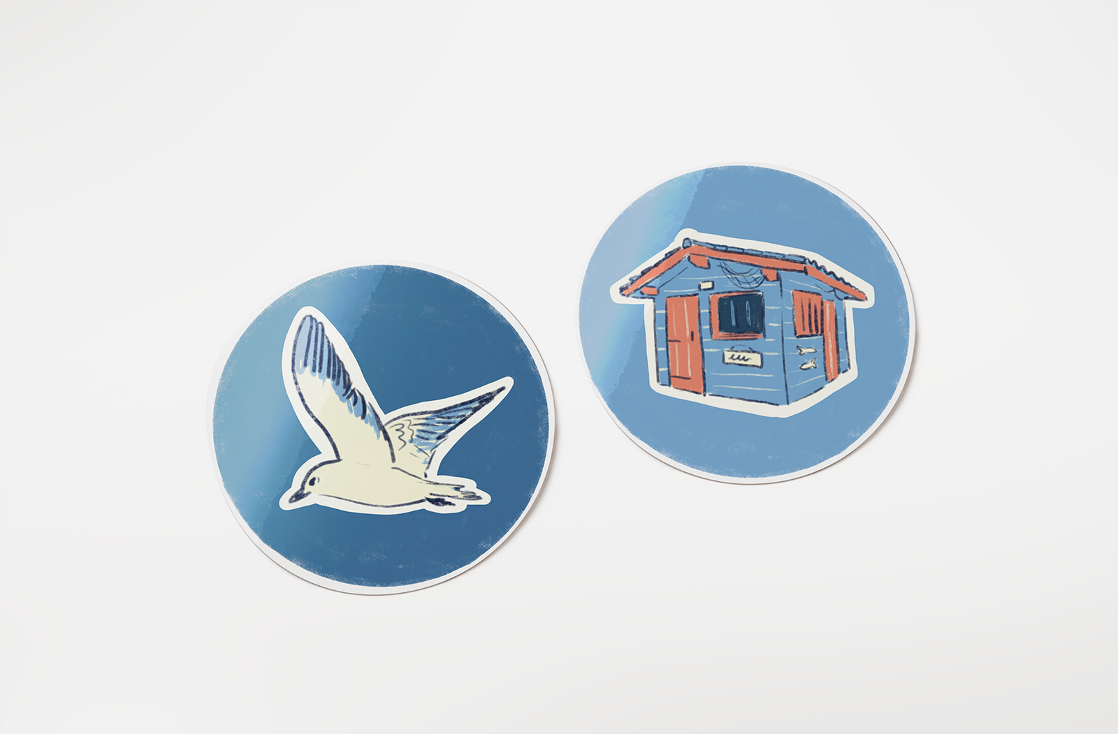 Illustrations papeterie sticker illustration vacance